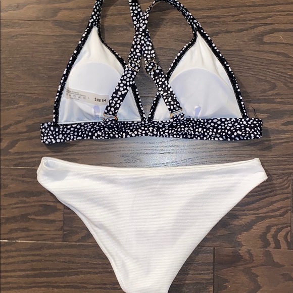 Black and white Shein Bikini BOTTOMS ONLY - Picture 2 of 2